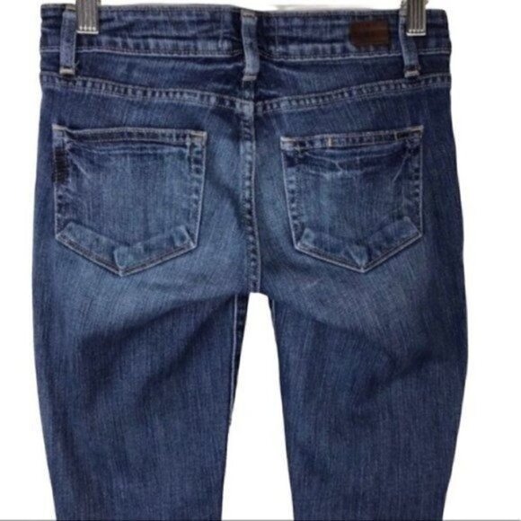 Paige skyline ankle peg distressed blue jeans size 23 - Picture 3 of 8